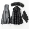 Heavy Winter Coats For Women Fox Fur Jackets Plus Size Parka Overcoat Thicken Warm Outerwear Windbreakers Snow Tops