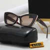 Designer Sunglasses Luxury Glasses Protective Eyewear Purity Cat Eye Alphabet Design Sunglasses Driving Travel Beach Wear Sun Glasses