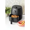 Nestplatser 2.2 Quart Compact Air Fryer, non-stick, diskmaskin säker korg, 1150W, svart