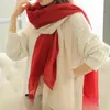 hot sale autumn winter Korean woman silk scarf Pure color scarf ladies headband Cotton and linen scarf 24colors huge 180*90cm