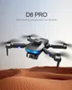 D8PRO Yükseltme Depolama Kutusu Drone HD Çift Kamera Tek Pil Optik Akış Noktası Hakkında Stunt Flip WiFi Bağlantısı Hava Fotoğrafçılığı Quadcopter Mükemmel Tatil Hediyesi