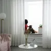 Curtain Thicken White Sheer for Living Room Half Shading Tulle Cortinas Bedroom Kitchen Window Veil Drapery Secret 230927