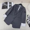 Designer-Damenanzug, übergroße Blazer, Oberbekleidung, Mäntel, klassischer Brief, formelle Arbeitsanzüge, Vier-Jahreszeiten-Oberteile, hochwertige Kleidung, SML