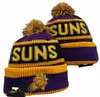Phoenix Vailies Północnoamerykańska drużyna koszykówki Patch Zimowa wełna sportowy dzianinowy czapkę czapki A1