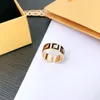 Ring designer ring luxe sieraden ringen voor vrouwen brief effen kleur klassiek design ringen mode temperament honderd stijl ring kerstcadeau sieraden goed