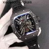 Richasmiers Watch YS Top Clone Factory Watch Carbon Fiber Automatic Watch Wristwatch Standard RM011 RM2101R M1201RM 5301RM6 801TITA NIU72BE