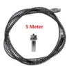 Other Household Cleaning Tools Accessories 5 Meter Sewer Dredging Spring Electric Drill Drain Cleaner Machine Pipe Dredger With Connector 230926