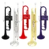 Slade B-platta trumpetfärg Trumpet mässingsinstrument rör kropp för nybörjare att spela mässingsinstrument trumpet professionellt silver pläterad med fodral