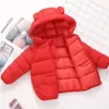 Jacken Kinder Jungen Mit Kapuze Daunenjacken Winter Mode Mäntel Herbst Baby Mädchen Cartoon Bär Oberbekleidung Baumwolle Kleidung Für 27 Jahre 230927