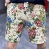 Pantaloncini da uomo Motivo floreale vintage Stampa floreale casual estiva da uomo per abiti da club sociale Spiaggia di marca