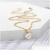 Hanger Kettingen Mode Hart Ketting Voor Vrouwen Paar Liefhebbers Gouden Roestvrij Stalen Ketting Chocker Vrouwelijke Hanger Kettingen Leuke Zirc Dh831