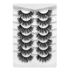 7 par DSD Faux Mink Lashes Fluffy Soft Wispy Natural Long False ögonfransar lockiga fransar Partihandel