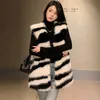 Womens Fur Faux ZD Studio Zebraprint Vest for Women Autumnwinter Vintage Everything Lose Clip Coat 230926