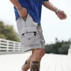 Męskie spodenki Aogz Hip Hop Cargo Short Pants Men Streetwear Harajuku Multi Pockets Długość kolan luźna ograniczona swoboda 3xl