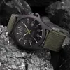 Men High Quality Watches Of Outdoor Sports Style Date Mens Olive Analog Quartz Steel Wrist Watch For Man Gift Reloj Hombre H10122661