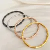 Bracelet en acier inoxydable en bambou fermé, tendance 2023, cadeau de fête pour femmes, bijoux à la mode