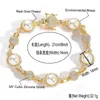 Chokers Ankunft Perle Choker Halskette Iced Out CZ Stein Hip Hop Rock Schmuck Für Männer Frauen Geschenke 230927