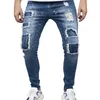 Herren Jeans Ripped Hole Herren Cargo Jeans Slim Fit Gerade Retro Hose Für Männer Hip Hop Street Style Jeans Hosen Einfache Skinny Foot Jeans 230927