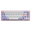 Keyboards Sugar65 68 Arrangement Plug Mechanical Keyboard 66 Key Wired 2 4g Wireless Bluetooth Aluminum Alloy Housing Kit 230927