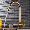 Kökskranar Dra ut kran Black Oil Borsted 360 graders svängbar handfat Mixer Tap Vanity