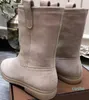 2023 Botas Loro Designer Open Walk Flats Snow Short Boot Plus Size 45 46