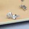 Boucles d'oreilles à clous en argent 2023 personnalisées, Cube en Zircon, doux et mignon, accessoire Sterling 925, bijoux simples, cadeau de fête pour femmes