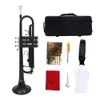 Slade B-platta trumpetfärg Trumpet mässingsinstrument rör kropp för nybörjare att spela mässingsinstrument trumpet professionellt silver pläterad med fodral