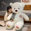 Plyschdockor 60-100 cm Big Star Moon Teddy Bear Plush Toy Giant Stuffed Anims Birthday Valentines Day Gift Soft Pillow Dolls Gril Friend Girl 230927