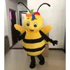 Factory sale hot Bee Mascot Costumes Adult Size bear cartoon costume high quality Halloween Party