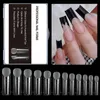 False Nails 120pcs Matte Quick Building Nail Mold Tip Full Cover Sculpted Soft Gel Tips Press On Artificial Fake