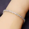 Charm Bracelets 2023 Trendy Women Bracelet Cubic Zirconia Full Crystal Micro Pave Setting Bridal Wedding Jewelry Accessories Birthday Gift