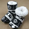 Slippers Winter Floor Shoes Woman Hoouse Slippers Christmas Elk Indoor Socks Shoes Warm Fur Contton Slipper Plush Insole Anti-Skid Sole 230926