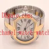 Montres-bracelets pour hommes, grande taille, W62031Y4, mouvement mécanique automatique, deux tons, or jaune 18 carats, acier, Dat235p