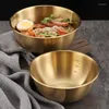 Bowls Korean Stainless Steel J Household Cold Noodle Bowl With Scale Fruit Salad Mixed Rice INS Wind Tableware