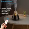 Luftfuktare hem bärbar aroma diffusor USB luft luftfuktare eterisk olja nattljus kall dimma maker sprayer för present sovrum fjärrkontrollen yq230927