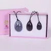 Drill Yoni Egg 3 Pcs /Set Natural Massage Crystal Agate Stone Ball Kegel Exercise Tool Pelvic Floor Muscle Vaginal Massager