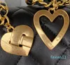 Winter New Designer Women's Bag 22b Metal Love Pendant Peach Heart Leather Mini Sweet One-shoulder Crossbody Fashion