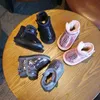 Dzieciowe buty śniegowe buty dla maluchów dziecięce chłopcy zima ciepłe mini bootki kostki miękkie podele17-25 EUR