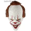 Maschere per feste Clown Silicone Back Soul Mask Cos Set testa Puntelli horror di Halloween Lattice naturale Codice adulto Vendita calda Maschera divertente di Halloween T230927