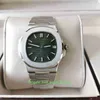 3K Factory Mens Watch Best Version 40.5mm Nautilus 5711/1A 010 Green Dial Watches 904L Steel Sapphire CAL.324SC Movement Mechanical Automatic Men's Wristwatches