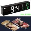 Desk Table Clocks Rechargeable Digital LED Alarm ClockHome Decoration Wall Calendar Clock with Temperature ThermometerSound Control Backlight 230921