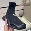 Calzini firmati Scarpe classiche da uomo e da donna Sneakers casual traspiranti Scarpe da ginnastica tecniche con massaggio 3D in mesh elasticizzato Scarpe con fondo in gomma con plateau bianco e nero