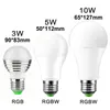 E27 E14 LED 16 Farbwechsel RGB RGBW Glühbirne Lampe 85-265V RGB LED Licht Strahler + IR Fernbedienung LL