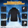 女性屋外電気USB暖房セーターパーカーメンズ冬の温水服を充電するヒートジャケットスポーツウェア