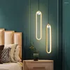 Hanglampen Moderne Led-kroonluchter Woonkamer Slaapkamer Ring Afstandsbediening Ontwerp Eenvoudige huisdecoratie Verlichting