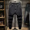 Mäns jeans svarta jeans för män harem byxor löst fit baggy byxor avsmalnande streetwear herrkläder denim byxor 2023 nyanledningar l230927