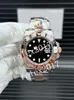 GMF Factory Besttime Super Herren GMT 40 mm schwarz/braune Keramik 904L Stahl umwickelt Gold 3285 Kristall kratzfestes Saphirglas Automatikwerk Armbanduhren