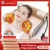 Massaging Neck Pillowws Jinkairui Neck Massage Pillow Electrical Cervical Traction Massager Wormwood Compress Relief Back Shoulder Pain Body Health 230927