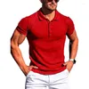 Polos pour hommes Mode d'été Polo Tendance Tempérament Business Casual Sports Élastique Rayures verticales T-shirt à manches courtes Tops