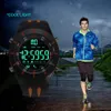 SMAEL montres numériques étanche grand cadran LED affichage chronomètre Sport extérieur noir horloge choc LED montre Silicone hommes 8002 c251N